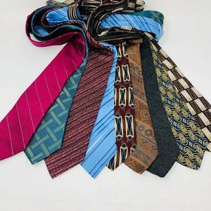 MENS TIES LOT of 9 Ties Multi Brands.
